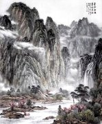 夏柏森国画作品《青山永恒，碧水长流》收藏
